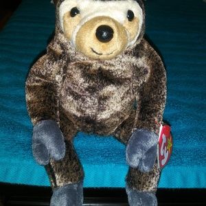 Slowpoke the sloth. TY Original Beanie babies.